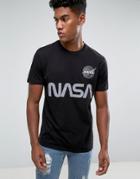 Alpha Industries Nasa Reflective T-shirt Regular Fit In Navy - Navy