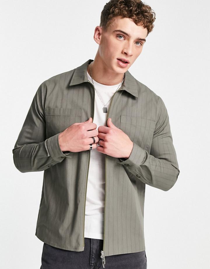 Bolongaro Trevor Double Chest Pocket Zip Through Harrington Jacket - Part Of A Set-green