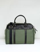 Smith And Canova Nylon And Leather Carryall - Green