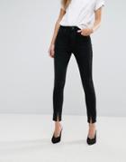 Vero Moda Split Hem Jeans - Black