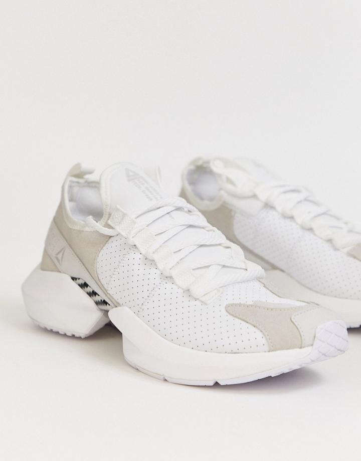 Reebok Training Sole Fury Sneakers In Triple White