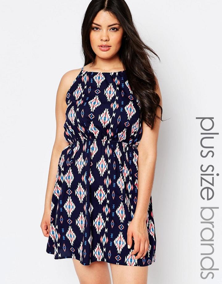 Nvme Plus Midi Dress With Open Back