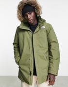 The North Face Zaneck Recycled Jacket In Khaki-green