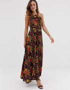 Uttam Boutique High Neck Maxi Dress - Black