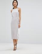 Alter Pinafore Midi Dress - Gray