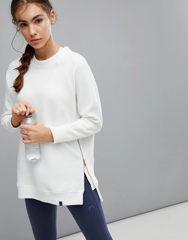 Varley Manning Sweat In Ivory - White