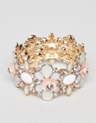 True Decadance Blush Embellished Bracelet - Multi