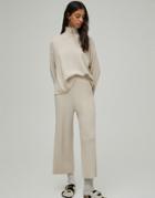 Pull & Bear Soft Touch Wide Leg Pants Set In Camel-neutral