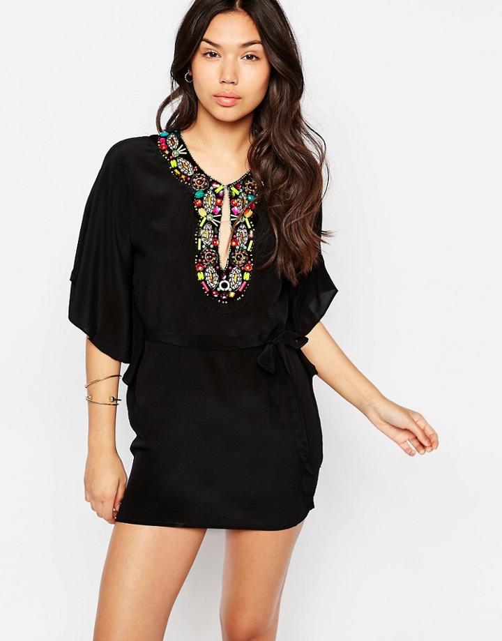 Meghan Fabulous Phoebe Tunic Dress - Black