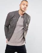 Esprit Faux Leather Biker Jacket - Brown