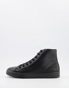 Asos Design Dennis Hi Top Sneakers In Black