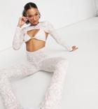 Asyou 3 Piece Jumpsuit In Marble Print-neutral