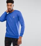 Le Breve Tall Crew Neck Marl Sweater - Navy