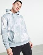 Adidas Originals Essentials Hoodie In Gray Tie Dye