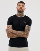 Fred Perry Twin Tipped T-shirt In Black