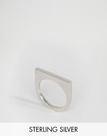 Pieces & Julie Sandlau Janu Sterling Silver Minimal Ring - Silver