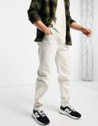 New Look Straight Fit Pants In Stone-neutral