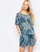 Ganni Bumout Velvet Top - Citadel
