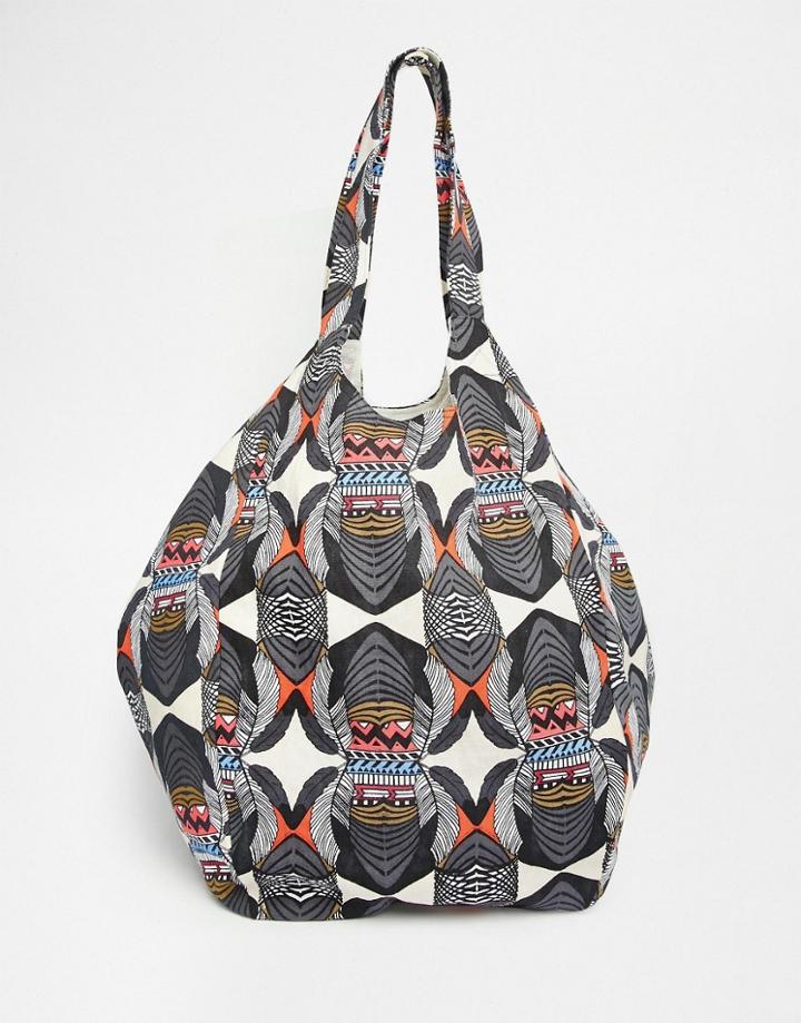 Vero Moda Printed Beach Bag - Multi