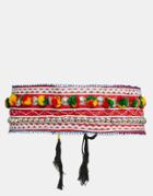 Reclaimed Vintage Pom Pom Body Belt - Multi