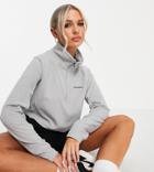 Columbia Glacial Cropped Ii Fleece In Gray Exclusive To Asos