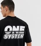 Collusion Printed T-shirt In Black