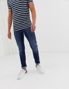 Emporio Armani J06 Slim Fit Mid Light Wash Jeans - Blue