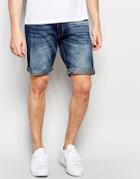 Jack & Jones Mid Wash Denim Shorts - Dark Blue