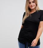 Brave Soul Plus Diana T Shirt With Drawstring - Black