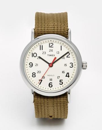 Timex Originals Weekender Watch With Nylon Strap - Green