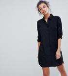 Asos Tall Cotton Shirt Dress - Black
