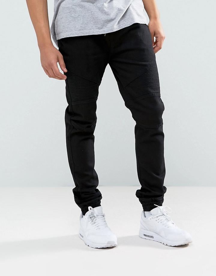 Loyalty And Faith Garrett Jogger Jeans In Black - Black