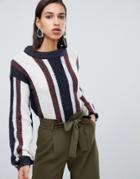 Vero Moda Striped Knitted Sweater-multi