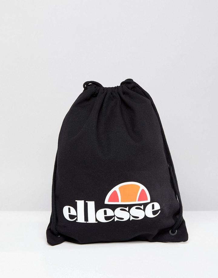 Ellesse Drawstring Bag In Black - Black