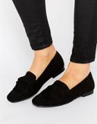 New Look Suedette Loafers - Black