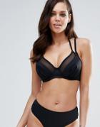 Pour Moi Double Strap Convertible Bikini Top B - G Cup-black
