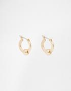Asos Hoop Earrings In Matte Gold - Matte Gold