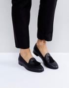London Rebel Loafer With Contrast Tassel - Black