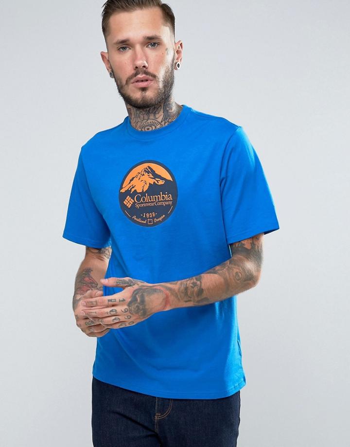 Columbia Pioneer Logo Print T-shirt - Blue