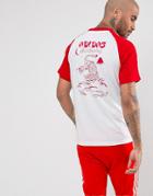 Adidas Skateboarding Soccer T-shirt In White Br7926 - White