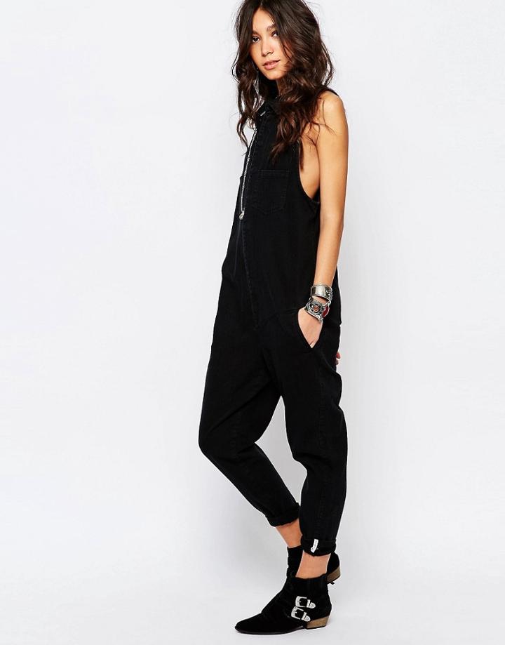 One Teaspoon Braxton Utility Jumpsuit - Black