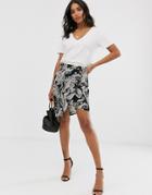 Vila Oversize Paisley Skirt-multi