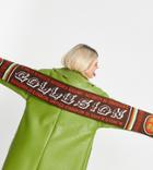 Collusion Unisex Football Scarf In Brown