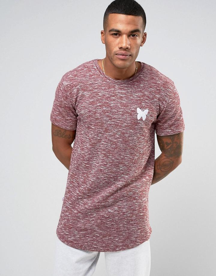 Good For Nothing T-shirt In Marl - Red