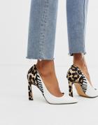 River Island Pumps In Mixed Animal Print-multi