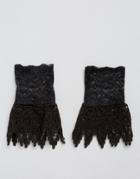 Asos Lace Cuffs - Black