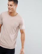Le Breve Longline Raw Edge T-shirt - Beige