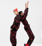 Collusion Unisex X Rene Matic Oversized Printed Joggers In Black - Black