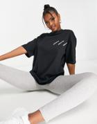 Addias Originals 'logomania' Triple Logo T-shirt In Black