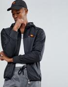 Ellesse Poly Tricot Jacket With Quilted Hood - Black